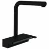 Hansgrohe Aquno Select M81 Single Lever Kitchen Mixer Tap 250 With Pull-Out Spout & Sbox 2 Spray Modes - Matt Black - 73830670