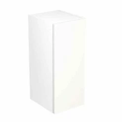 Kitchen Kit Slab 300mm Wall Cabinet - Super Gloss - White - Flatpacked - FKKF0011