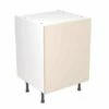 Kitchen Kit Slab 600mm Base Cabinet - Super Gloss - Cashmere - Flatpacked - FKKF0104