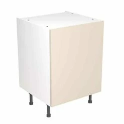 Kitchen Kit Slab 600mm Base Cabinet - Super Gloss - Cashmere - Flatpacked - FKKF0104