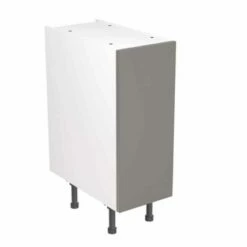 Kitchen Kit Slab 300mm Base Cabinet - Super Gloss - Dust Grey - Flatpacked - FKKF0301