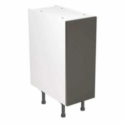 Kitchen Kit Slab 300mm Base Cabinet - Super Gloss - Graphite - Flatpacked - FKKF0401
