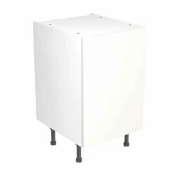 Kitchen Kit Slab 500mm Base Cabinet - Ultra Matt - White - Flatpacked - FKKF0503