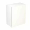 Kitchen Kit Slab 600mm Wall Cabinet - Ultra Matt - White - Flatpacked - FKKF0514