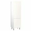 Kitchen Kit Slab 600mm Tall 70/30 Fridge/Freezer Housing - Ultra Matt - White - Flatpacked - FKKF0522