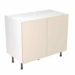 Kitchen Kit Slab 1000mm Base Cabinet - Ultra Matt - Cashmere - Flatpacked - FKKF0608