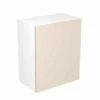 Kitchen Kit Slab 600mm Wall Cabinet - Ultra Matt - Cashmere - Flatpacked - FKKF0614