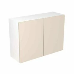 Kitchen Kit Slab 1000mm Wall Cabinet - Ultra Matt - Cashmere - Flatpacked - FKKF0615