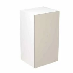 Kitchen Kit Slab 400mm Wall Cabinet - Ultra Matt - Light Grey - Flatpacked - FKKF0712