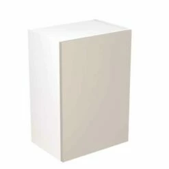 Kitchen Kit Slab 500mm Wall Cabinet - Ultra Matt - Light Grey - Flatpacked - FKKF0713