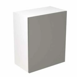 Kitchen Kit Slab 600mm Wall Cabinet - Ultra Matt - Dust Grey - Flatpacked - FKKF0814