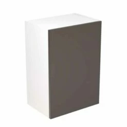 Kitchen Kit Slab 500mm Wall Cabinet - Ultra Matt - Graphite - Flatpacked - FKKF0913