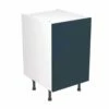 Kitchen Kit Slab 500mm Base Cabinet - Ultra Matt - Indigo Blue - Flatpacked - FKKF1303