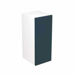 Kitchen Kit Slab 300mm Wall Cabinet - Ultra Matt - Indigo Blue - Flatpacked - FKKF1311