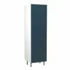 Kitchen Kit Slab 600mm Tall 70/30 Fridge/Freezer Housing - Ultra Matt - Indigo Blue - Flatpacked - FKKF1322