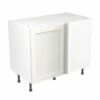 Kitchen Kit Shaker 1000mm Blind Corner Base Cabinet - Ultra Matt - White - Flatpacked - FKKH0509