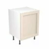 Kitchen Kit Shaker 600mm Base Cabinet - Ultra Matt - Cashmere - Flatpacked - FKKH0604