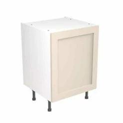 Kitchen Kit Shaker 600mm Base Cabinet - Ultra Matt - Cashmere - Flatpacked - FKKH0604