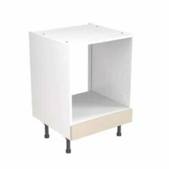 Kitchen Kit Shaker 600mm Base Oven Cabinet - Ultra Matt - Cashmere - Flatpacked - FKKH0605