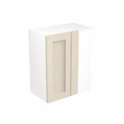 Kitchen Kit Shaker 600mm Blind Corner Wall Cabinet - Ultra Matt - Cashmere - Flatpacked - FKKH0616