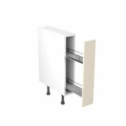 Kitchen Kit Shaker 150mm Pull Out Base Cabinet - Ultra Matt - Cashmere - Flatpacked - FKKH0651