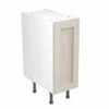 Kitchen Kit Shaker 300mm Base Cabinet - Ultra Matt - Light Grey - Flatpacked - FKKH0701