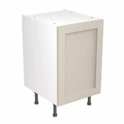 Kitchen Kit Shaker 500mm Base Cabinet - Ultra Matt - Light Grey - Flatpacked - FKKH0703