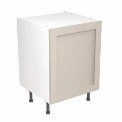 Kitchen Kit Shaker 600mm Base Cabinet - Ultra Matt - Light Grey - Flatpacked - FKKH0704