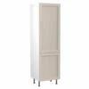 Kitchen Kit J-Shaker 600mm Tall 70/30 Fridge/Freezer Housing - Ultra Matt - Light Grey - Flatpacked - FKKH0722