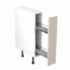 Kitchen Kit Shaker 150mm Pull Out Base Cabinet - Ultra Matt - Light Grey - Flatpacked - FKKH0751