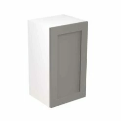 Kitchen Kit Shaker 400mm Wall Cabinet - Ultra Matt - Dust Grey - Flatpacked - FKKH0812