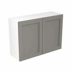 Kitchen Kit Shaker 1000mm Wall Cabinet - Ultra Matt - Dust Grey - Flatpacked - FKKH0815