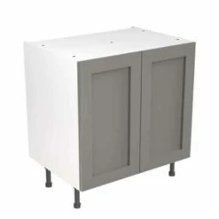 Kitchen Kit Shaker 800mm Base Cabinet - Ultra Matt - Dust Grey - Flatpacked - FKKH0836