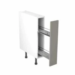 Kitchen Kit Shaker 150mm Pull Out Base Cabinet - Ultra Matt - Dust Grey - Flatpacked - FKKH0851