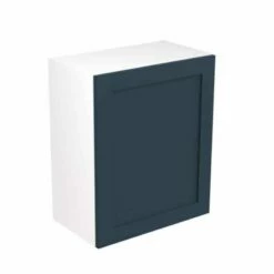 Kitchen Kit Shaker 600mm Wall Cabinet - Ultra Matt - Indigo Blue - Flatpacked - FKKH1314