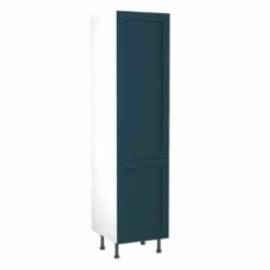 Kitchen Kit J-Shaker 600mm Tall 70/30 Fridge/Freezer Housing - Ultra Matt - Indigo Blue - Flatpacked - FKKH1322