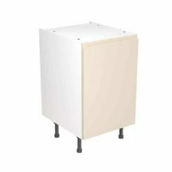 Kitchen Kit J-Pull 500mm Base Cabinet - Super Gloss - Cashmere - Flatpacked - FKKJ0103