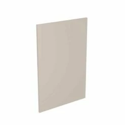 Kitchen Kit J-Pull 600mm Base Cabinet End Panel Only - Super Gloss - Light Grey - Flatpacked - FKKJ0228