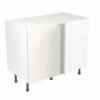 Kitchen Kit J-Pull 1000mm Blind Corner Base Cabinet - Ultra Matt - White - Flatpacked - FKKJ0509