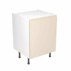 Kitchen Kit J-Pull 600mm Base Cabinet - Ultra Matt - Cashmere - Flatpacked - FKKJ0604