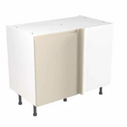 Kitchen Kit J-Pull 1000mm Blind Corner Base Cabinet - Ultra Matt - Cashmere - Flatpacked - FKKJ0609