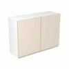 Kitchen Kit J-Pull 1000mm Wall Cabinet - Ultra Matt - Cashmere - Flatpacked - FKKJ0615
