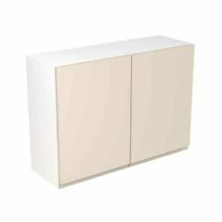 Kitchen Kit J-Pull 1000mm Wall Cabinet - Ultra Matt - Cashmere - Flatpacked - FKKJ0615