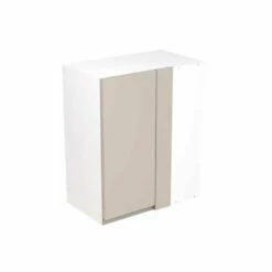 Kitchen Kit J-Pull 600mm Blind Corner Wall Cabinet - Ultra Matt - Light Grey - Flatpacked - FKKJ0716