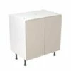 Kitchen Kit J-Pull 800mm Base Cabinet - Ultra Matt - Light Grey - Flatpacked - FKKJ0736