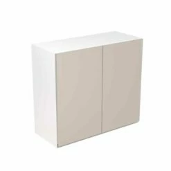 Kitchen Kit J-Pull 800mm Wall Cabinet - Ultra Matt - Light Grey - Flatpacked - FKKJ0738