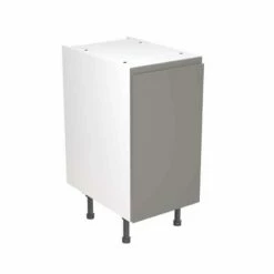 Kitchen Kit J-Pull 400mm Base Cabinet - Ultra Matt - Dust Grey - Flatpacked - FKKJ0802