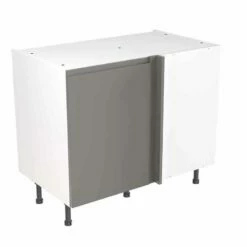 Kitchen Kit J-Pull 1000mm Blind Corner Base Cabinet - Ultra Matt - Dust Grey - Flatpacked - FKKJ0809