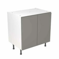 Kitchen Kit J-Pull 800mm Base Cabinet - Ultra Matt - Dust Grey - Flatpacked - FKKJ0836