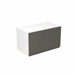 Kitchen Kit J-Pull 600mm Bridging Cabinet - Ultra Matt - Graphite - Flatpacked - FKKJ0919